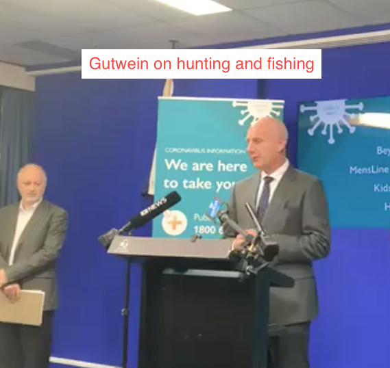 Premier Gutwein on hunting and fishing